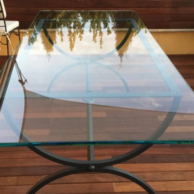 Tavolo da giardino in ferro battuto