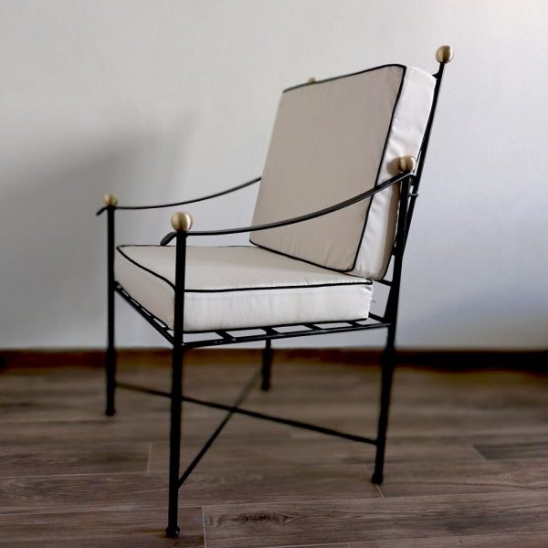 Tronetto in ferro battuto Casole - wrought iron furniture - meubles en fer forgé - schmiedeeiserne Möbel