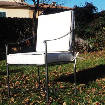 Tronetto in ferro battuto Montieri - wrought iron furniture - meubles en fer forgé - schmiedeeiserne Möbel